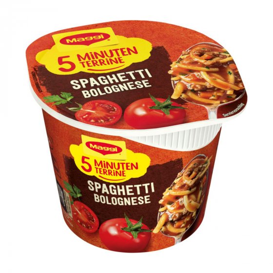 Maggi 5 Minuten Terrine Spaghetti Bolognese Fertigpackung 62g 