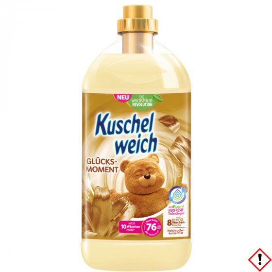 Kuschelweich Weichspüler flüssig Glücksmomente für 76WL 2000ml 
