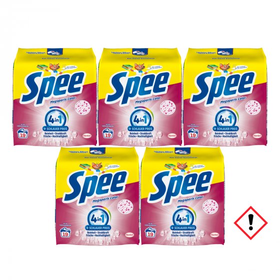 Spee Megaperls Color Parfümtechnologie 19 WL 4in1 1140g 5er Pack 