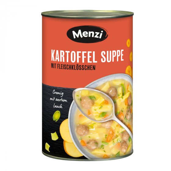 Menzi Kartoffel Suppe mit Fleischklößchen und Kartoffeln 4200 g 