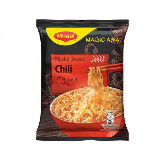 Maggi Magic Asia Instant Snack Chili Nudel Fertiggericht 62g 