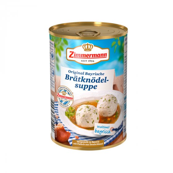 Zimmermann Brätknödel Suppe Gemüsebrühe mit Bratknödeln 400ml 