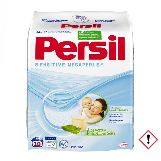 Persil Sensitive Megaperls Vollwaschmittel mit Aleo Vera 18WL 