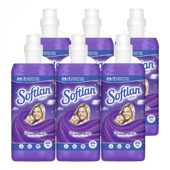 Softlan Ultra Traumfrisch feiner Duft für 45 Waschladungen 1L 6er Pack 