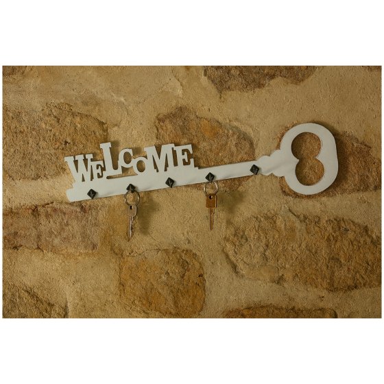 Schlüsselbrett Shabby Look Welcome 