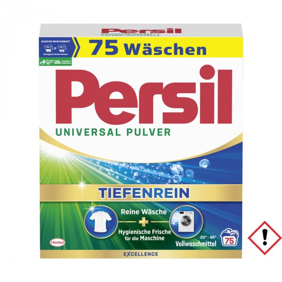 Persil Universal Pulver Vollwaschmittel Tiefen Rein 75WL 4500g 