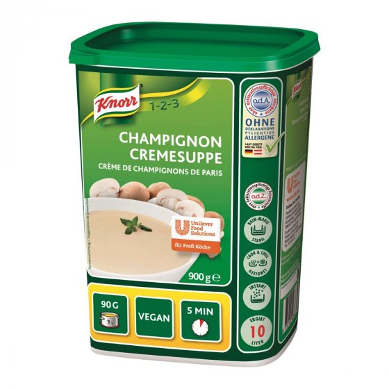 Knorr Champignon Cremesuppe Vegan Großpackung für Gastro 900g 