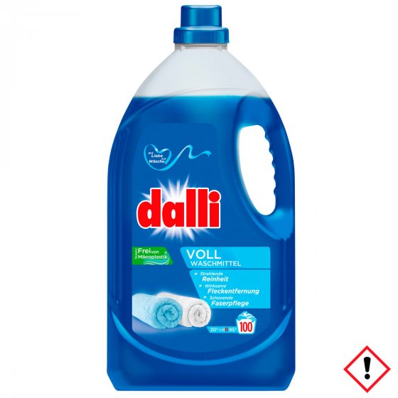 dalli Vollwaschmittel flüssig frei von Mikroplastik 100WL 5500ml 