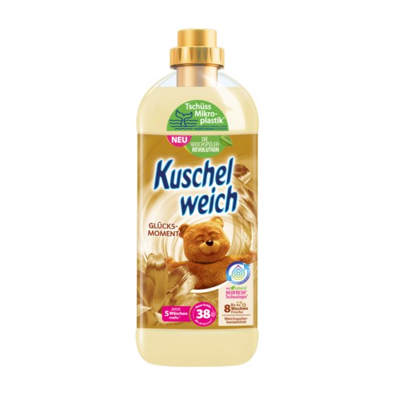 Kuschelweich Weichspüler Glücksmoment für 38 Waschladungen 1000ml 