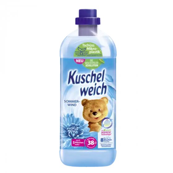 Kuschelweich Weichspüler Sommerwind ergibt 38 Waschladungen 1000ml 