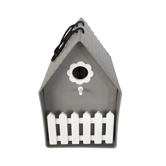 Vogelhaus Nessa Grau 