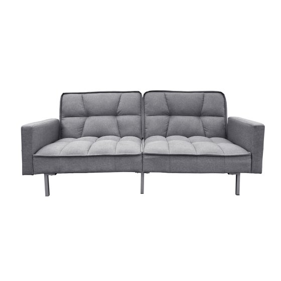 Schlafsofa Brigga Leinen Grau 