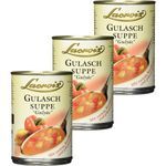Lacroix Gulasch Suppe zartes Rindfleisch pikant gewürzt 400ml 3er Pack 