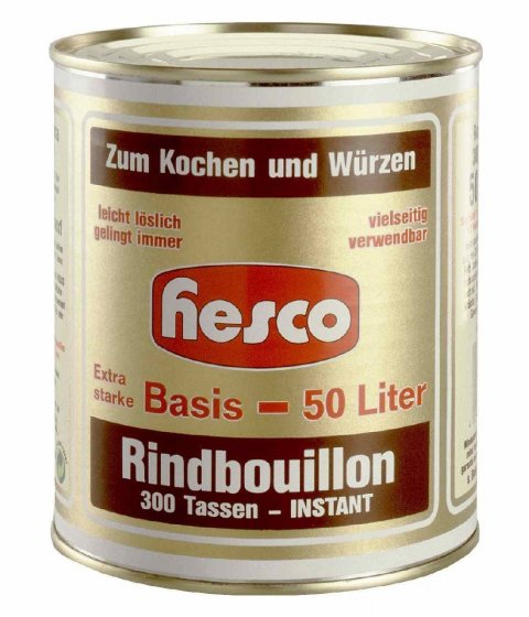 Hesco Rindbouillon zum Kochen Würzen für Suppen und Saucen 1000g 