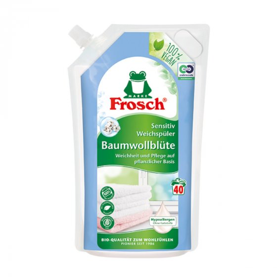 Frosch Weichspüler Baumwollblüten Nachfüller 