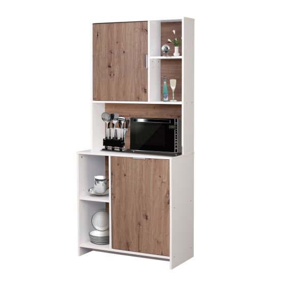 Küchenschrank Malin Weiß Artisaneiche 