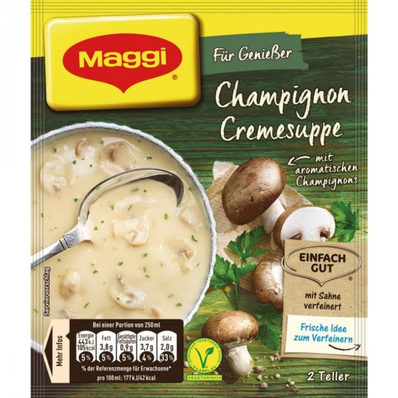 Maggi Für Genießer Champignon Cremesuppe fein und cremig 51g 