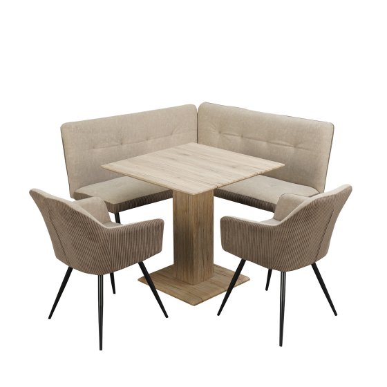 Sitzgruppe Taupe/Cord Joschka 