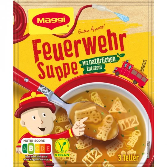 Maggi Guten Appetit Feuerwehr Suppe mit natürlichen Zutaten 53g 