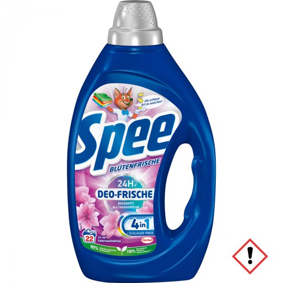 Spee Aktiv 4in1 Gel Deo Blütenfrische Flüssigwaschmittel 990ml 