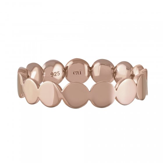 Ring 925 Sterling Silber rosévergoldet Boho 