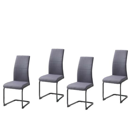 Schwingstuhl SallyP Grau 4er 