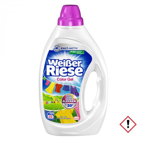 Weißer Riese Color Gel Colorwaschmittel 22WL 990ml 