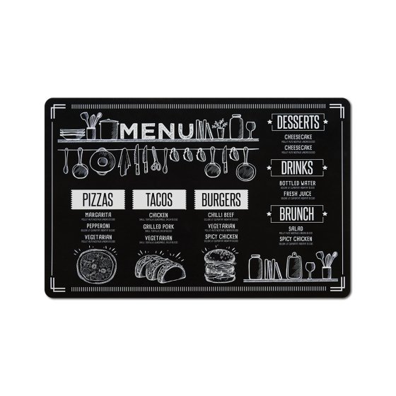 Platzdecke 1 Stück Menü 