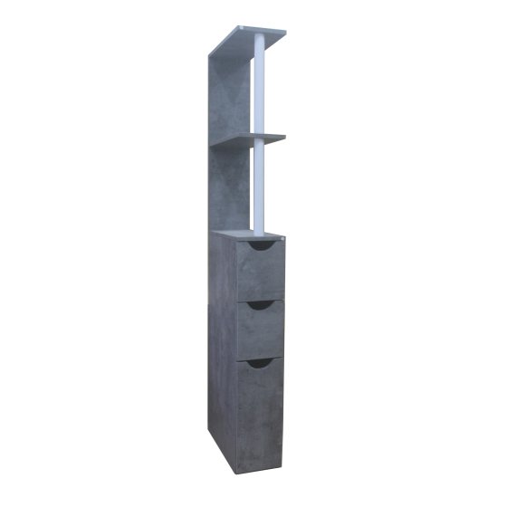 Raumteilerregal 136 cm Thekla Beton 