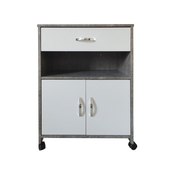 Küchenschrank Beton/Weiß Blanca 