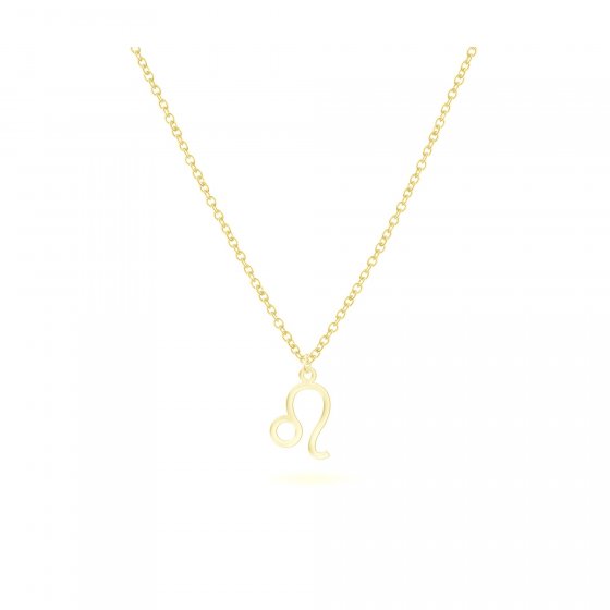 Anhänger mit Kette 925-Sterling Silber vergoldet Glänzend 42cm Löwe 