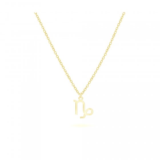 Anhänger mit Kette 925-Sterling Silber vergoldet Glänzend 42cm Steinbock 