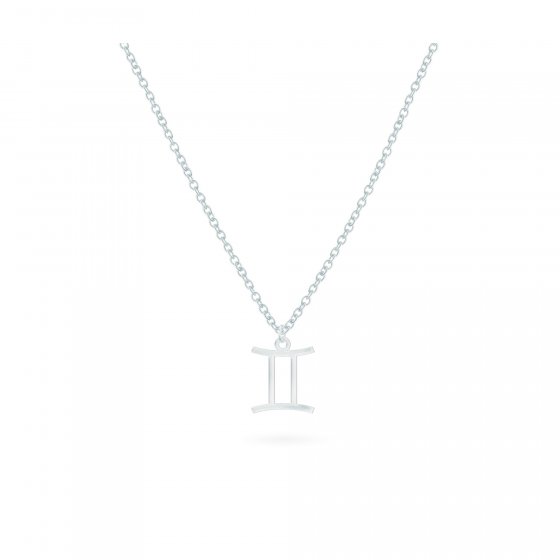 Anhänger mit Kette 925-Sterling Silber  Glänzend 42cm Zwilling 