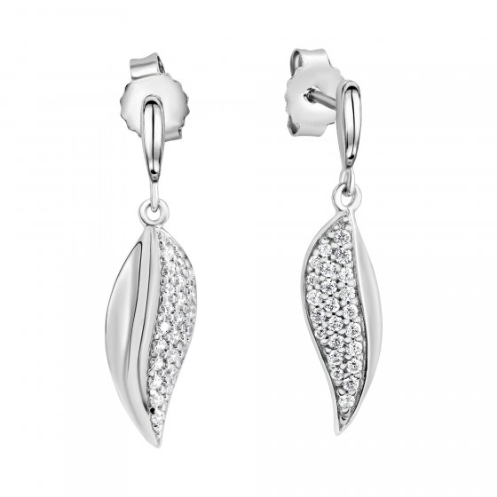 Ohrringe Silber 925 mit Zirkonia weiß 