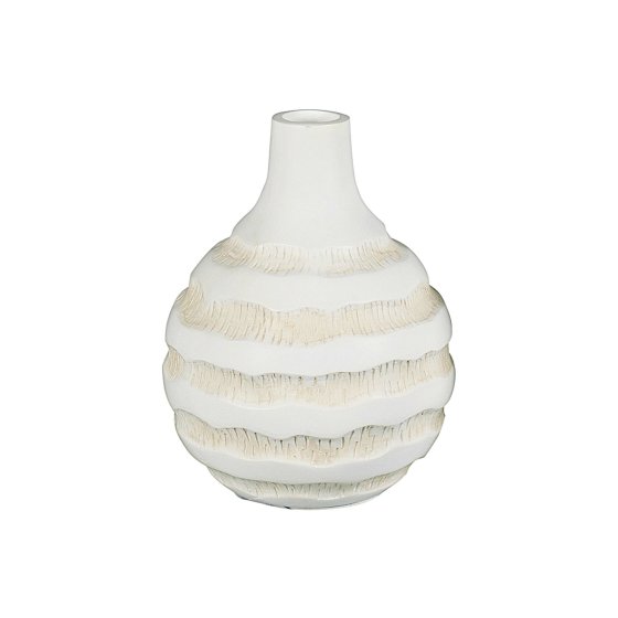 Kugelvase mit Rillen 