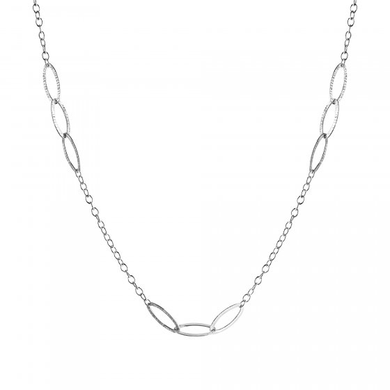 Halskette 925 Silber strukturiert 