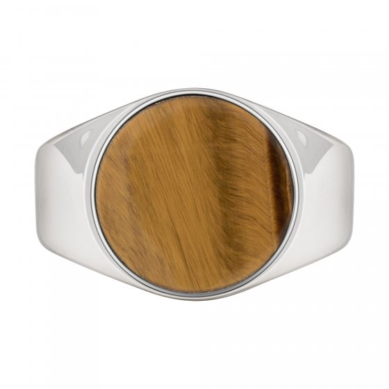 Ring 925 Silber rhodiniert Tigerauge 