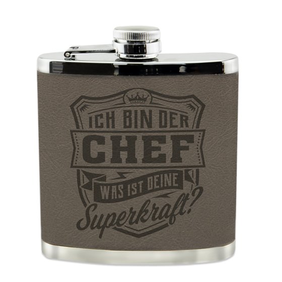 Echter Kerl Flachmann Chef 