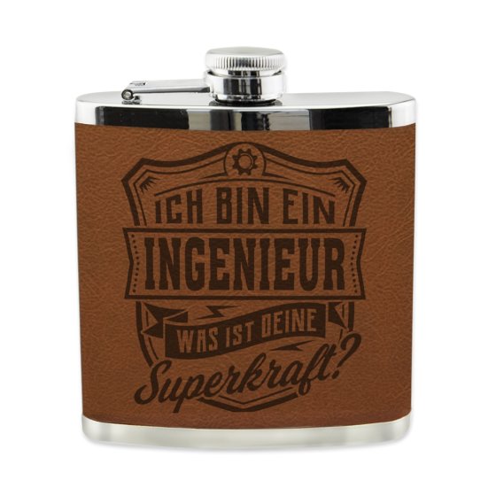 Echter Kerl Flachmann Ingenieur 