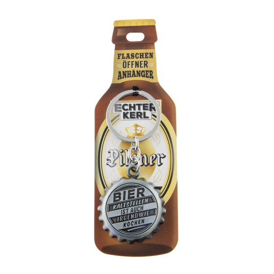 Echter Kerl Flaschenöffner Kaltes Bier 