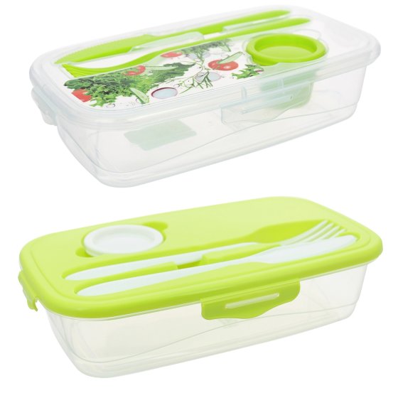 Frischhaltedose mit Besteck 2 Stück Easylunch 