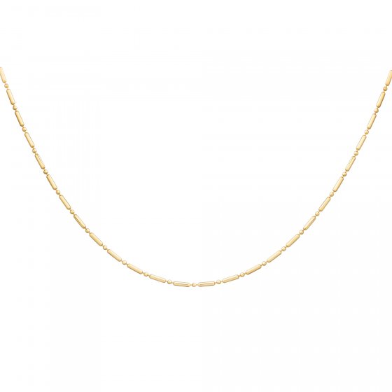 Collier 925 Silber vergoldet Kugelkette 