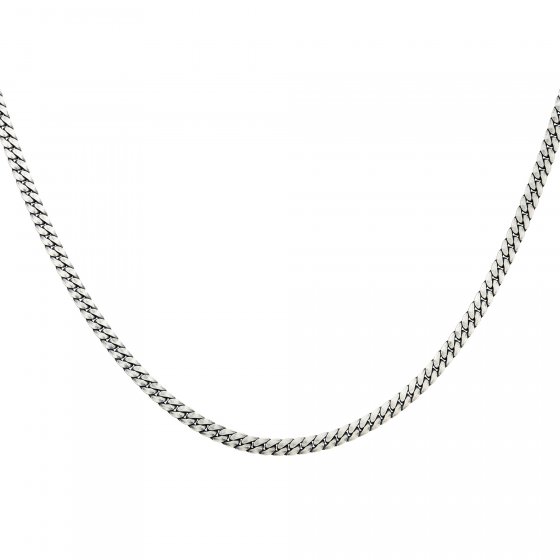Kette 925 Sterling Silber oxidiert Panzer Kette 