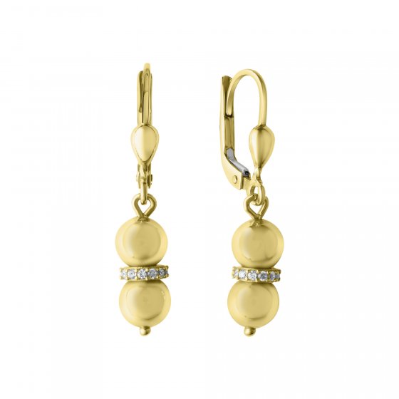 Ohrhänger 585 Gelbgold Zirkonia 
