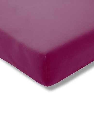 Spannbetttuch Zwirn-Jersey ESTELLA fuchsia | 200x200