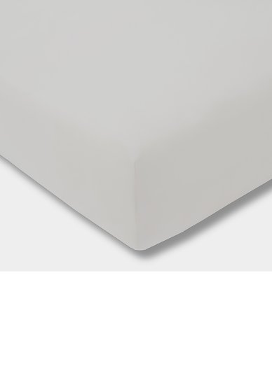 Spannbetttuch Zwirn-Jersey ESTELLA silber | 200x200
