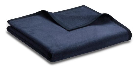 Wohndecke Unicolour Biederlack dunkelblau | 150x200