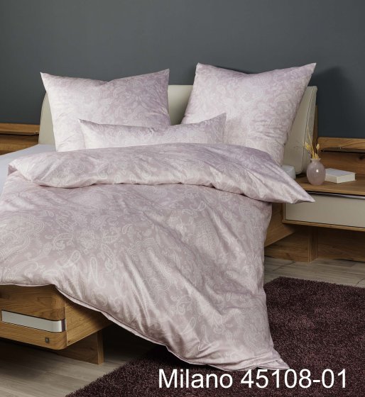 Baumwoll Bettwäsche Milano Janine rose | 155x220