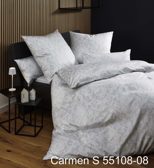 Interlock-Jersey-Bettwäsche Carmen S Janine silbergrau | 135x200