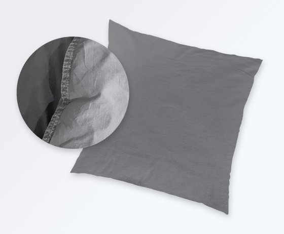 Bettwäsche Renforce Stone-Washed HAHN anthrazit | 155x220